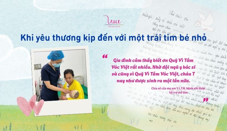 Khi yêu thương kịp đến với một trái tim bé nhỏ